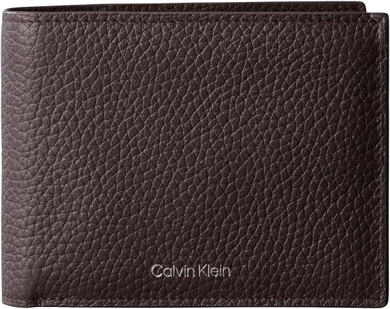 Calvin Klein FOIL EMBOSS TRIFOLD w/CARD Erkek Cüzdan CK Dark Brown OS