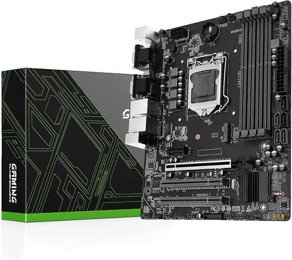 SHANGZHAOYUAN H97M PRO LGA 1150 Motherboard Compatible with Intel Core 4th/5th Gen i3 i5 i7 /Pentium/Xeon (Micro ATX 4*DDR3 Non-ECC SATA3.0 USB3.0 NVME M.2 PCIE 3.0) PC Gaming Motherboard