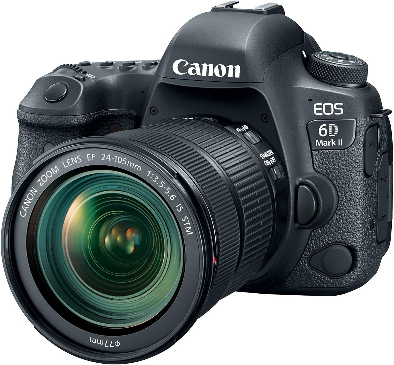 Canon EOS 6D Mark II DSLR Camera with EF 24-105mm USM Lens - WiFi Enabled (Renewed)
