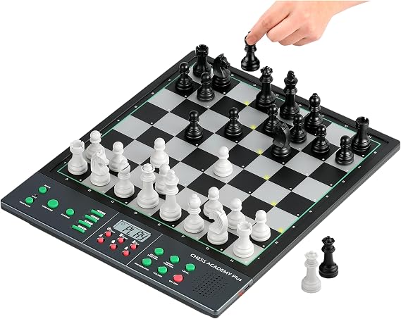 Light Up Electronic Chess Board, Move Auto Sensing Smart Computer Chess Set