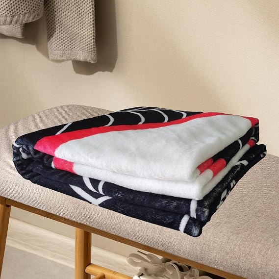 Spider Blanket Spider Gifts for Boys Girls 5-12 Fleece Throw Blanket Kids Adult Birthday Halloween Bedroom Decoration (Black, 40"x50", Spider)