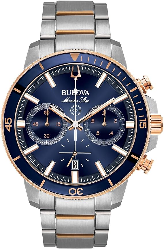 Bulova Men's Marine Star Series C Two-Tone Stainless Steel 6-Hand Chronograph Quartz Watch