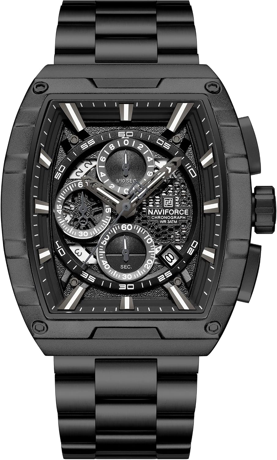 NAVIFORCE Outdoor Sports Watches for Men Luxury Casual Wristwatch Fashion Quartz Clocks Stainless Steel Strap Watches