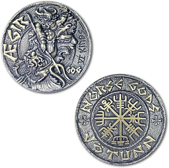 Aegir Viking Norse God Jotun Ruler of The Seas Ancient Collectible Coin
