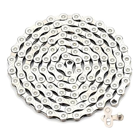11 Speed Bike Chain 1/2" X11/128 Link 116,Road & Mountain Bicycle Chain for Shimano SRAM Campagnolo -Sliver