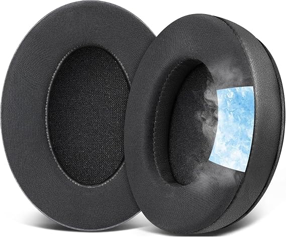 HyperX Cloud 3,2,1, Cloud Alpha, Flight, Stinger, Core Uyumlu Soğutucu Jel Kulaklık Pedi | Memory Foam, Serin Kumaş, Gürültü Yalıtımlı Yedek Kulaklık Yastığı (1 Çift)