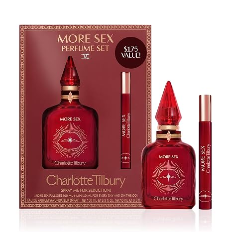 Charlotte Tilbury More Sex Eau De Parfum - Pheromone Enhancing Sandalwood Perfume with Naturally-Derived Oils - Long-Lasting Scent with Notes of Black Pepper, Velvety Musk & Ambery Wood