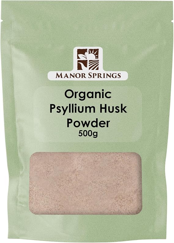 Organic Psyllium Husk Powder 500g by Manor Springs Organic