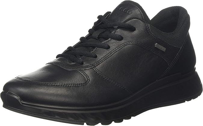 ECCO Mens 2026 Exostride Low GTX Lightweight Waterproof Leather Trainers
