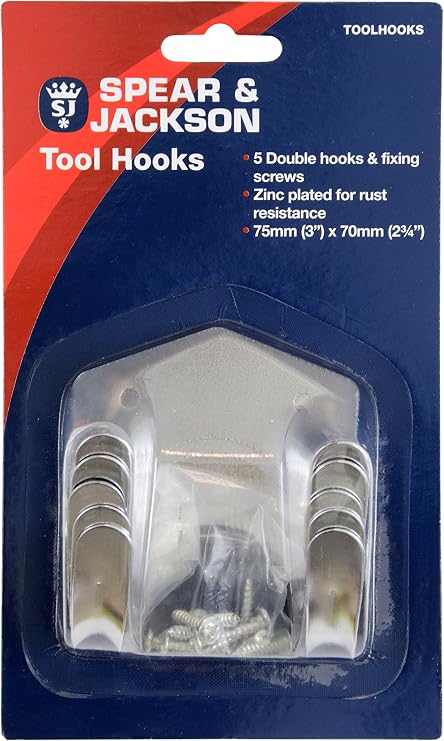 Spear & Jackson Tool Hooks - Silver