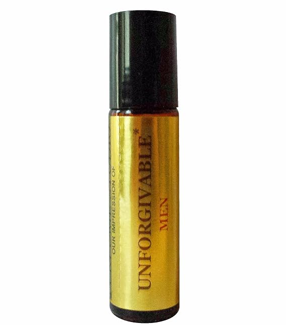 Perfume Studio Oil IMPRESSION of Unforgivable for Men; 10ml Amber Glass Roll On, 100% Pure Undiluted, No Alcohol Premium Parfum (VERSION/TYPE Fragrance)