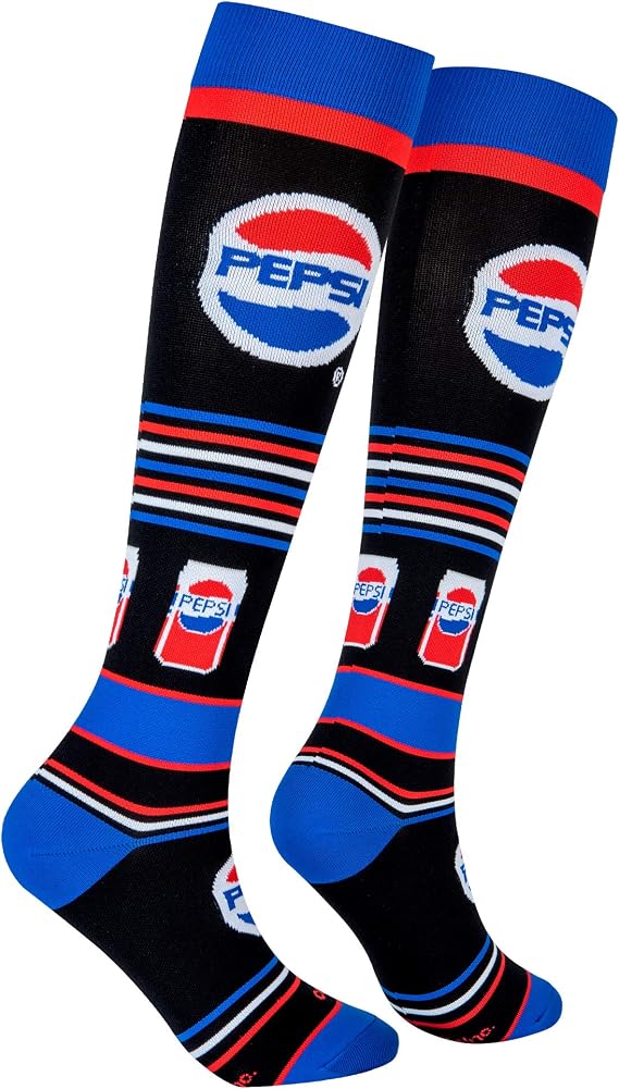 Cool Socks - Knee High Food Compression Socks, Men & Women, Cute Silly
