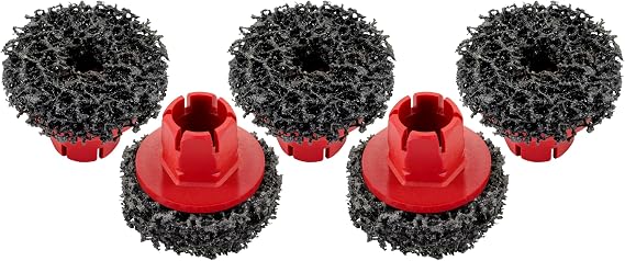 Titan 51799 5-Piece Wheel Hub Cleaning Pads Set, For use with Titan 51798 1/2-Inch Drive Impact Socket
