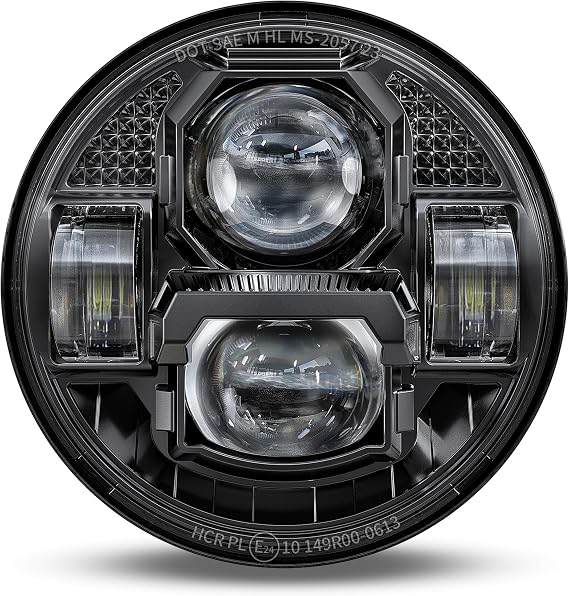 5.75" LED Motorcycle Headlight fit for Dyna Softail Sportsters