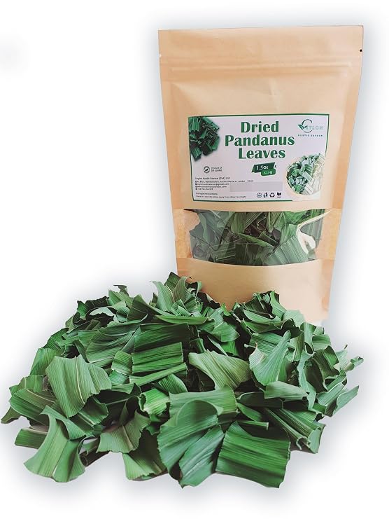 Pandan Leaves 1.5 oz. 100% Pure, Pandan Leaf Tea Aromatic Pandanus Leaf Air Dried Natural Dried Pandan Tea