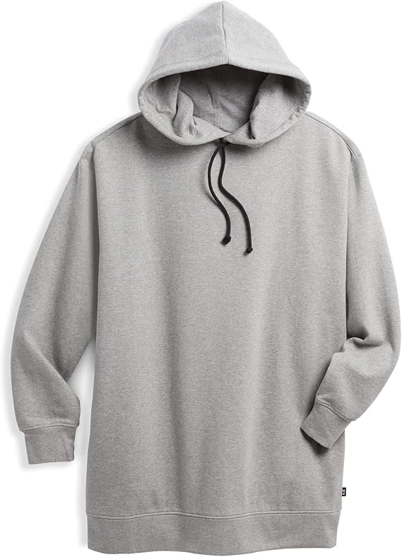 TomboyX Eco Fleece Hoodie, Pullover Drawstring, All Day Comfort (XS-4X)