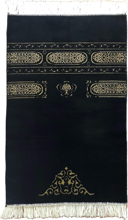 Prayer Mat/Rug - Janamaz - Sajda - - - seccade (Black)