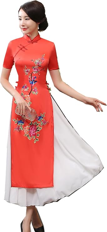 Shanghai Story Vietnam ao dai Dress Chinese Cheongsam Dress Long Qipao