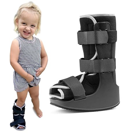 Pediatric Walking Boot For Kids - Kids Walking Boot - Fits 2.5-3 Year Old | Sprained Ankle Pediatric Ankle Brace, Medium - Fits Children Ages 2.5 - 3 Years Old