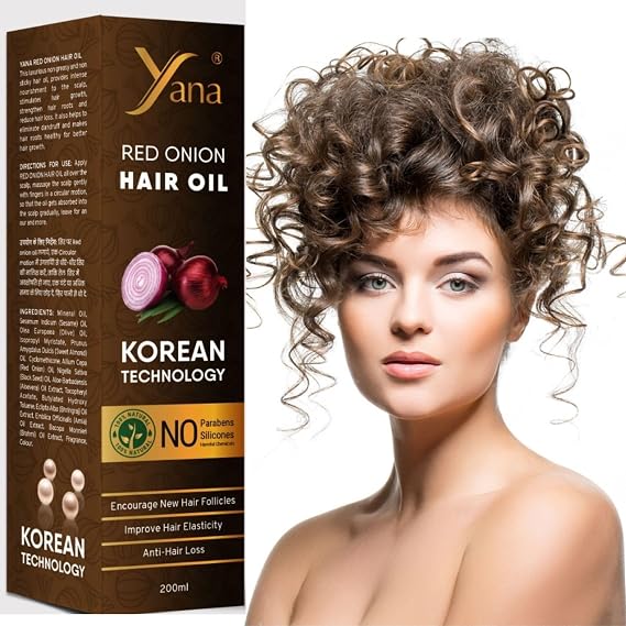 Yana Red Onion with Black Seed Long hair care growth Oil