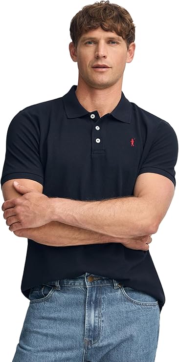 Polo Club Polo Kurzarm Herren-Poloshirt aus 100% Baumwolle mit gesticktem Logo