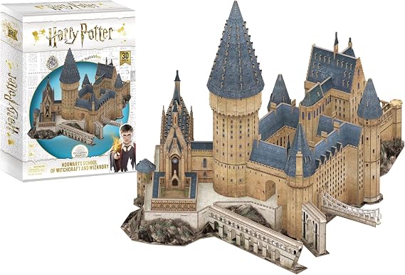 4D Cityscape Harry Potter Great Hall Paper 3D Puzzle Standard, Multicolored