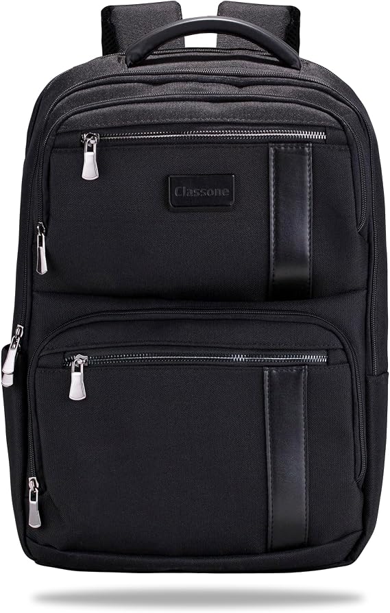 Classone BP-BS100 Business VIP B1 - Serisi 15.6 inch Uyumlu WTX Pro Su Geçirmez Kumaş Laptop Sırt Çantası -Siyah