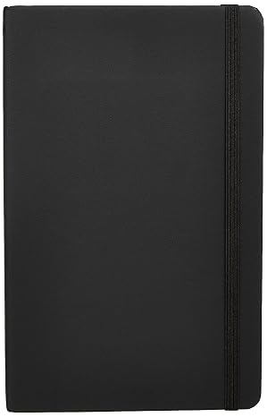 Amazon Basics Classic Grid Notebook for Writing and Note Taking, Hardcover, Graph Ruled, 240 Pages, 5" x 8.25", Black