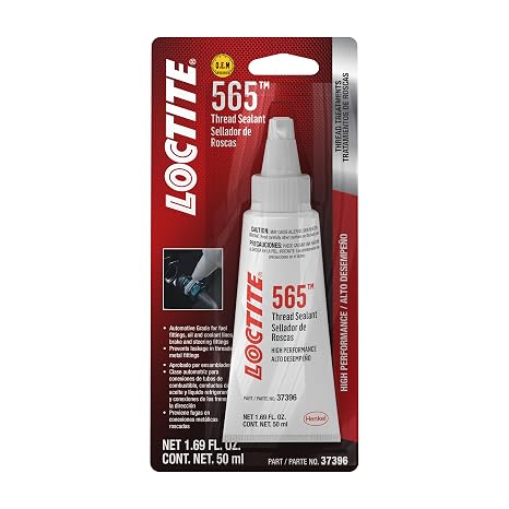 LOCTITE 565 Automotive White Thread Sealant - General Purpose, High Viscosity, Rapid Cure, Replaces Tapes & Pipe Dopes - 50 ml, 1 Pack