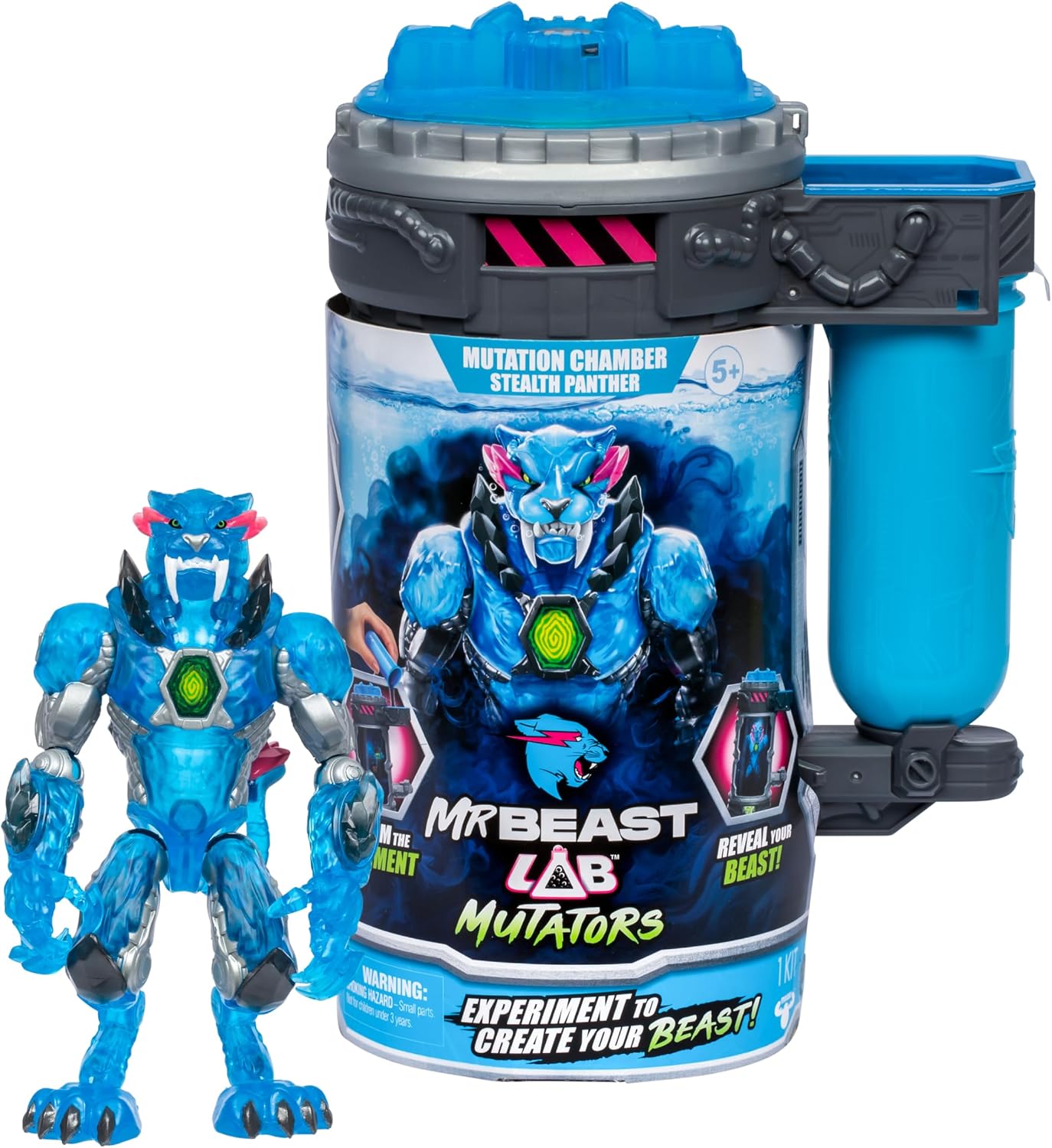 MrBeast Lab Mutatörler, Nihai Canavar Mutatörleri Mutasyona Geçirin. Deneyi Gerçekleştirin, MrBeast Stealth Panther Aksiyon Figürü Serbest Bırakın. 3 Toplamak!