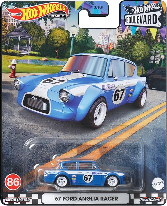 Hot Wheels HKF32 Boulevard - 67 Ford Anglia Racer [Mini Car] [3 Years Old and Up]