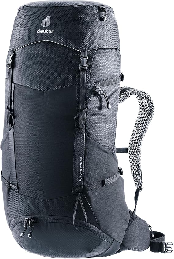 Deuter Futura Pro 36L Backpack, Ergonomic, Multi-Day Hiking & Trekking Pack - Black