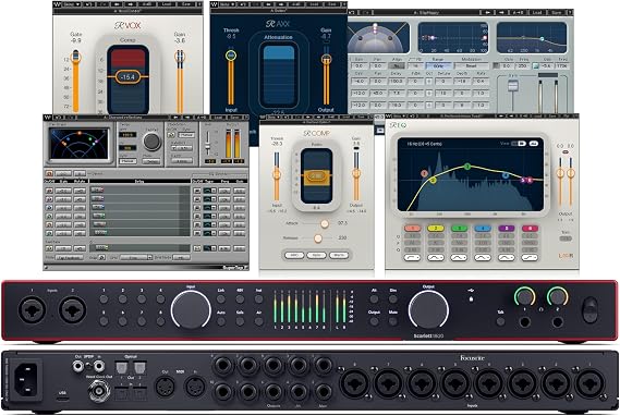 AudioDeluxe Focusrite Scarlett 18i20 (4th Gen) USB Audio Interface and Waves Musicians 2 Bundle