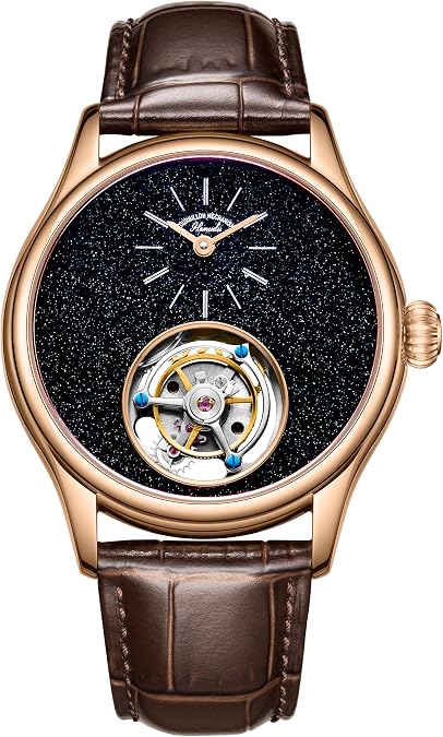 HEMUDU Original Flying Tourbillon Sapphire Mechanical Hand-Wind Waterproof Watches, Stainless Steel Luxury Wristwatches
