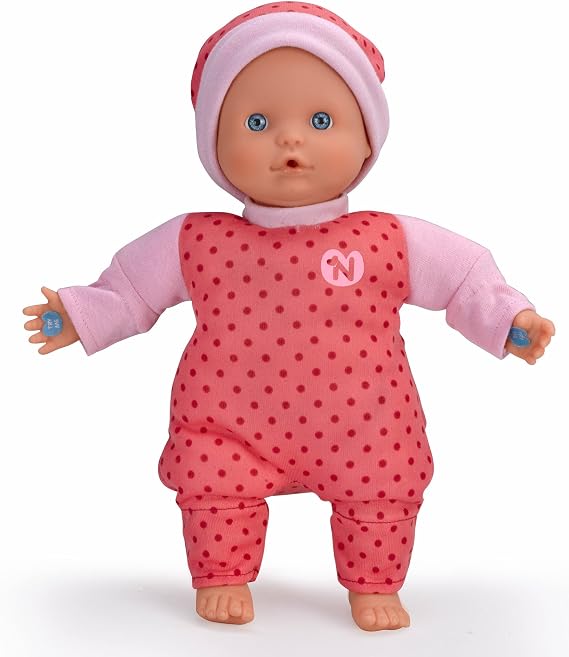 Nenuco 25cm Doll with 3 Interactive Functions and Baby Sounds with Dummy For Ages 12 Months +