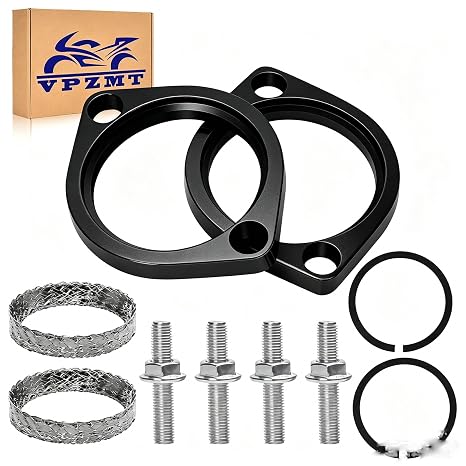 Exhaust Gasket Flange Install Kit with Nuts Clips & Washers for Harley