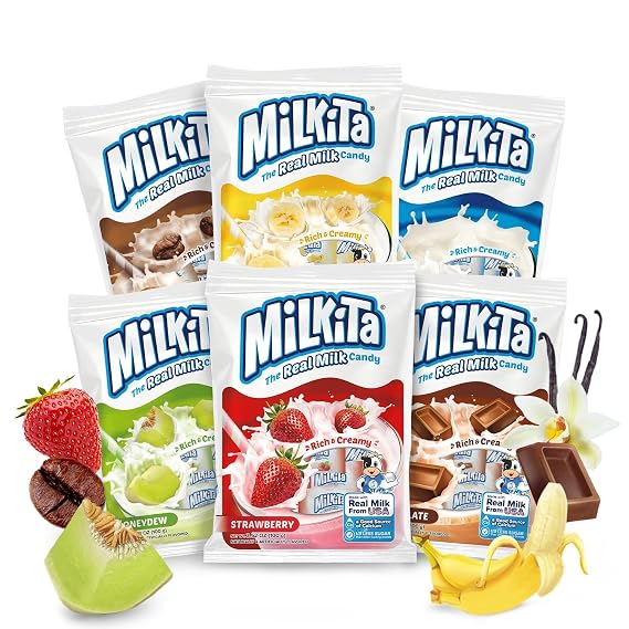 Milkita Milk Candy Bundle 6-Pack (25 Ct) + Bites 12-Pack