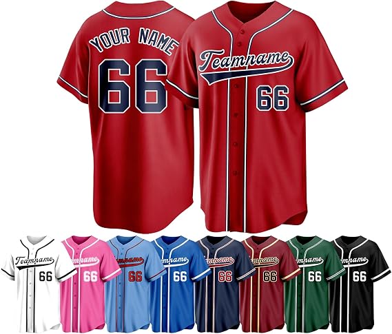 Custom Classic Baseball Jerseys Personalized Numbers Names Team Logos Available Both Men Women A Players Replica