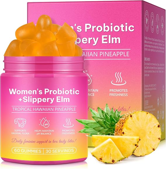 NIFEISHI Vaginal Probiotics, Feminine Balance Probiotics Gummies for Women, Pineapple Gummies for Women pH, Improve Immune,Promotion of Womens Health - 60 Gummies