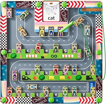 Montessori Magnetic Toy, Busy Board with Magnetic Letters & Numbers, ABC Learning Toys for Kids Ages 3-5, Alphabet Puzzle Preschool Toys, Fine Motor Skills Educational Toys for 3 Year Old Boys Girls