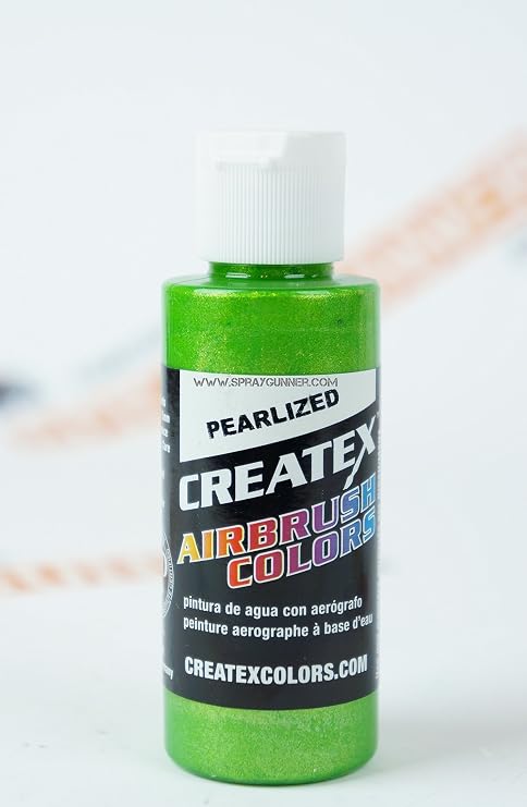 Createx Airbrush Colors Pearlized 5317 Pearl Lime Ice 2oz. Paint. by SprayGunner