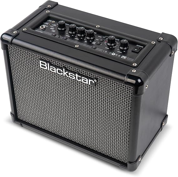 Blackstar ID Core 10 v4 Electric Guitar Combo Amplifier with Built-In Effects/Tuner and Line-In/Streaming Input & Direct USB-C Recording & 1 Watt Power Reduction | Watt 2x3 inch Digital Combo Amp with Power Reduction and 4 channel USB-C Output