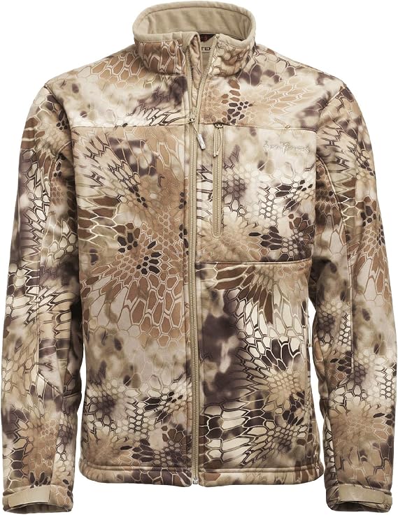 Kryptek Men's Standard Njord Hunting, Windproof camo Soft Shell Jacket
