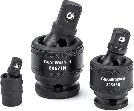 GEARWRENCH 3 Pc 1/4", 3/8", 1/2" Dr Impact Universal Joint Set | 84969A-07