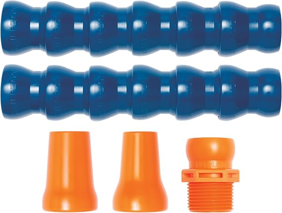 Loc-Line - 60513 Coolant Hose Starter Kit, Acetal Copolymer, 5 Piece, 3/4" Hose ID