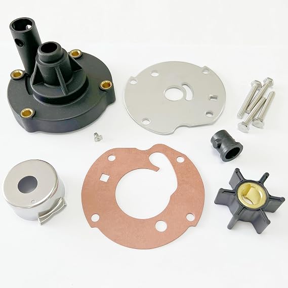 763758 778166 Compatible with Johnson Evinrude OMC 0763758 Water Pump Impeller Kit for 5.5/6/7.5 HP 1954-1979 391391 382797