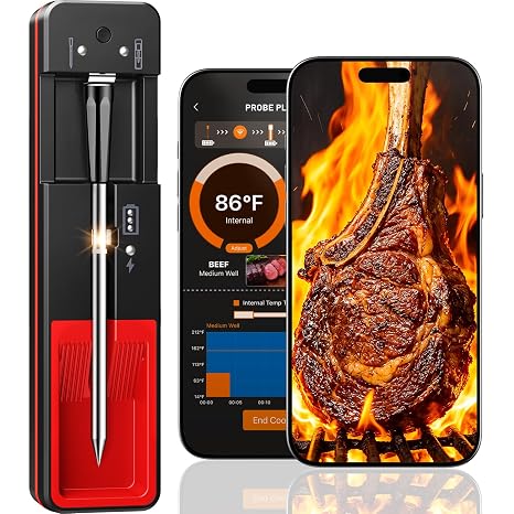 Smart Bluetooth Wireless Meat Thermometer Digital, 0.5S Instant Read