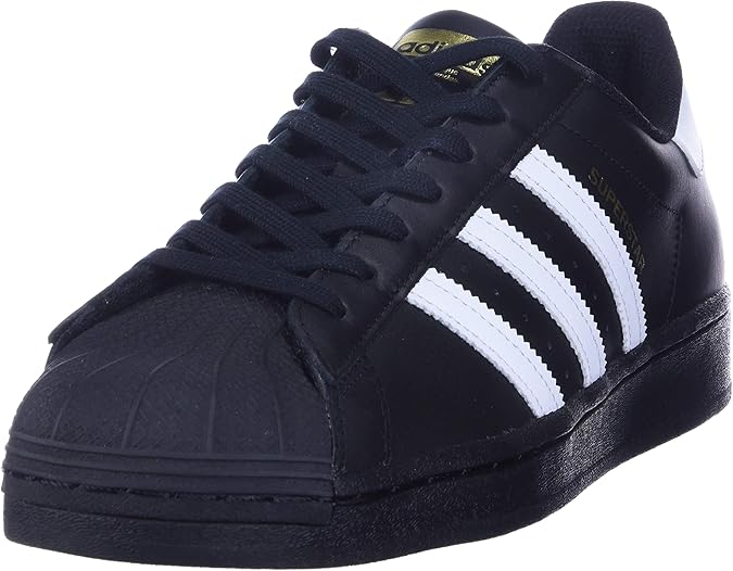 adidas Originals Men's Superstar Sneaker, Black/Core White/Black, 10