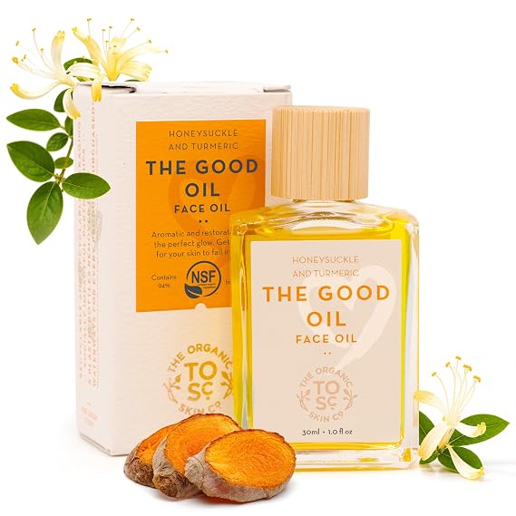 Gua Sha Oil for Face Care - Skin Brightening Serum for Dark Spots Fine Lines & Wrinkles with Organic Jojoba Calendula Sunflower & Turmeric Oil for Face Hydration Glow & Even Skin Tone (30mL)