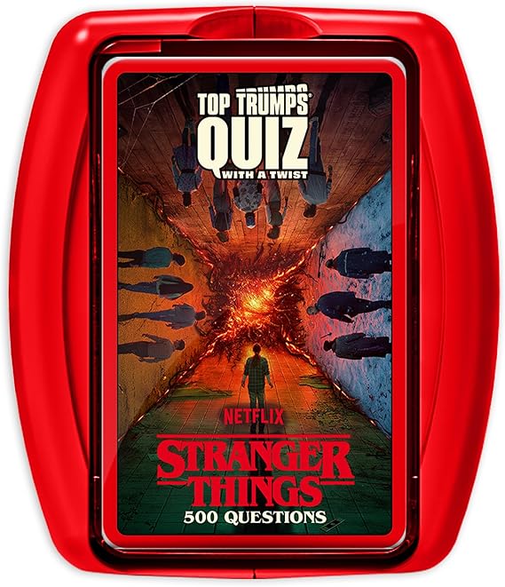 Top Trumps Stranger Things Quiz Game Travel Classic Guessing Game for 2 plus players makes a great gift for ages 15 plus